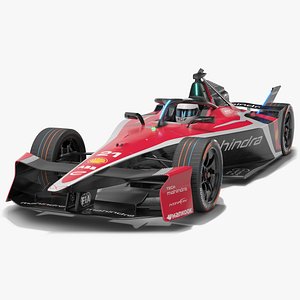 Mahindra Racing Formula E Team 2025 Gen3 Race Car 3D