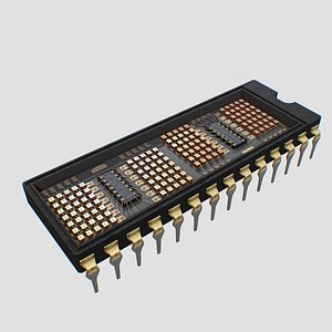Microchip 3D model