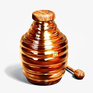 3D Honey Jar model