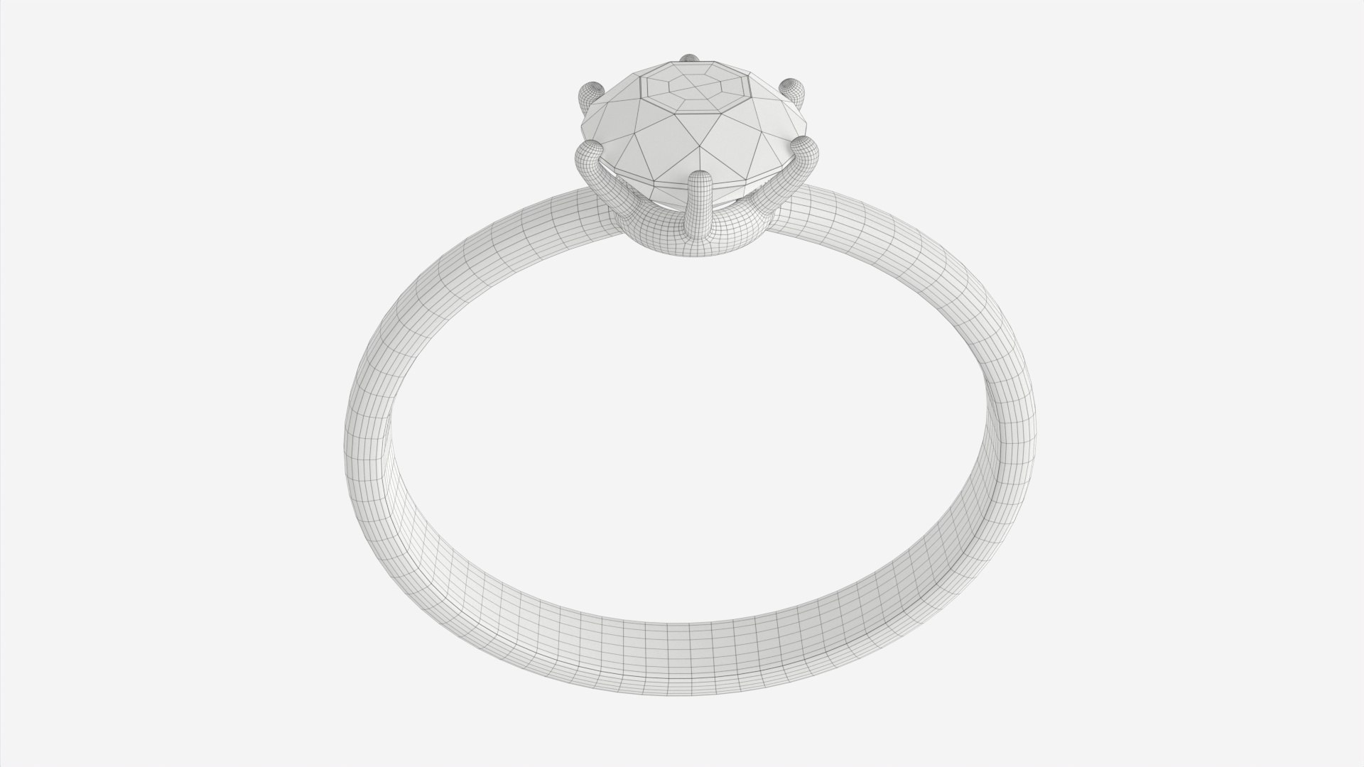 Gold Diamond Ring Jewelry 07 3D Model - TurboSquid 1968838
