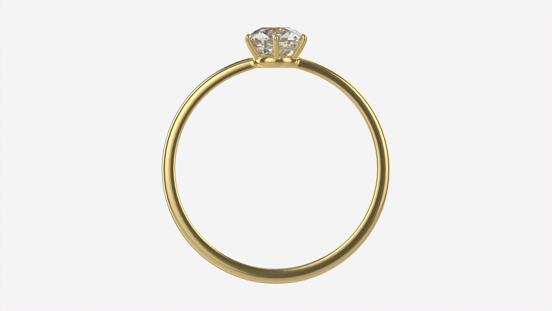 Gold Diamond Ring Jewelry 07 3D Model - TurboSquid 1968838