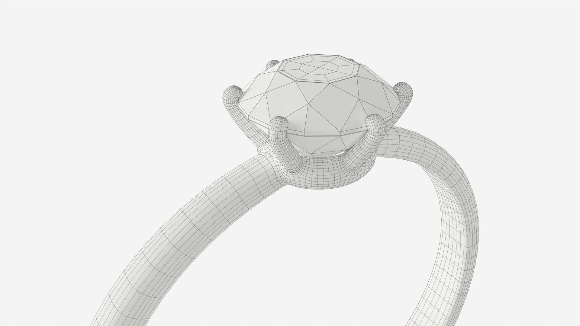 Gold Diamond Ring Jewelry 07 3D Model - TurboSquid 1968838