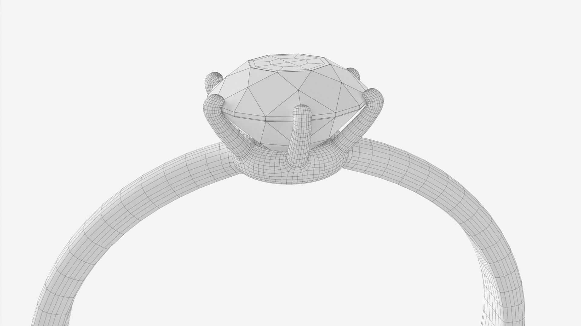 Gold Diamond Ring Jewelry 07 3D Model - TurboSquid 1968838