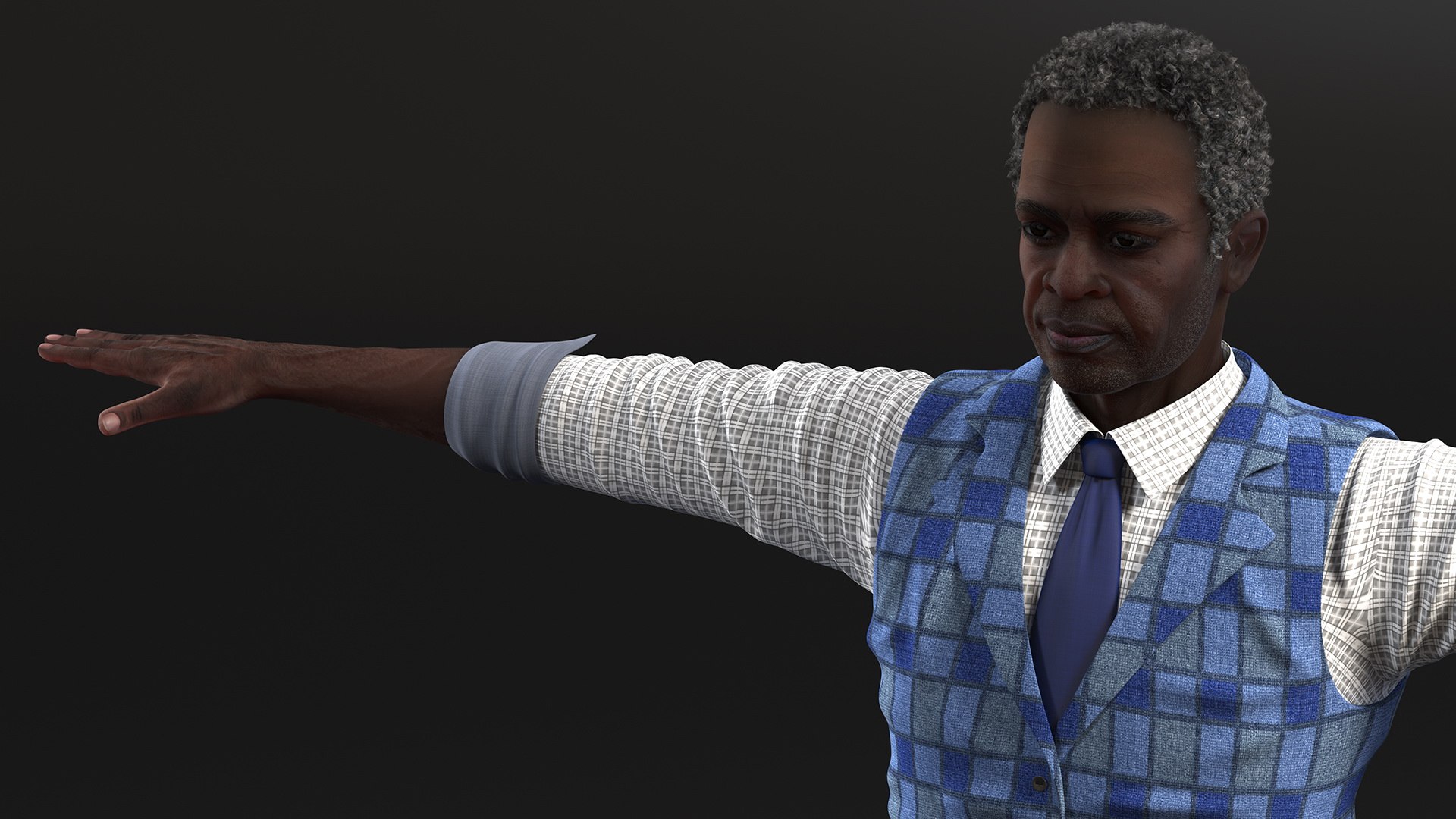 Black Elderly Man Everyday Style T-Pose 3D model https://p.turbosquid.com/ts-thumb/Mh/JHDSkI/Tx/blackelderlymaneverydaystyletposemb3dmodel010/jpg/1673931672/1920x1080/fit_q87/363bddea5ac47424ffa7f95cec5bebd383144327/blackelderlymaneverydaystyletposemb3dmodel010.jpg