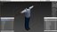 Pose em T estilo cotidiano de homem idoso negro