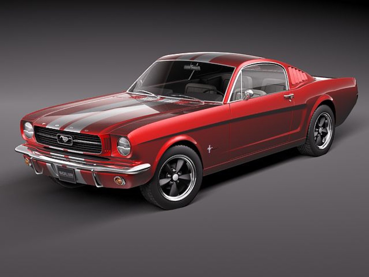 modelo 3d Ford Mustang 1964-1966 Fastback - TurboSquid 938774, image size:1440x1080