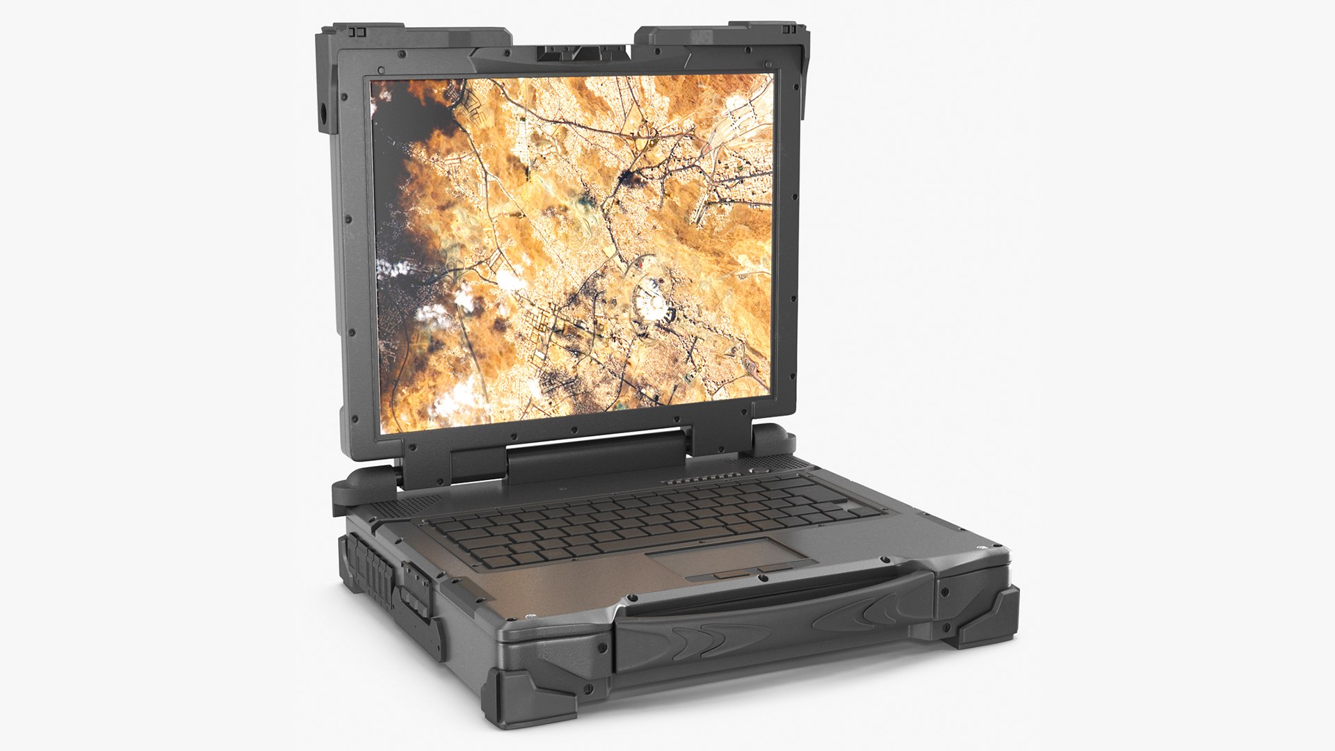 Army Laptop 3D model preview