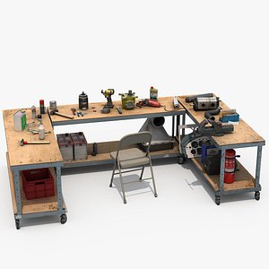 Workbenches with tools