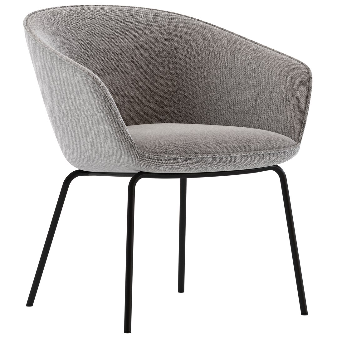 3D Oslo Home Amanda Dinning Chair model - TurboSquid 2182205