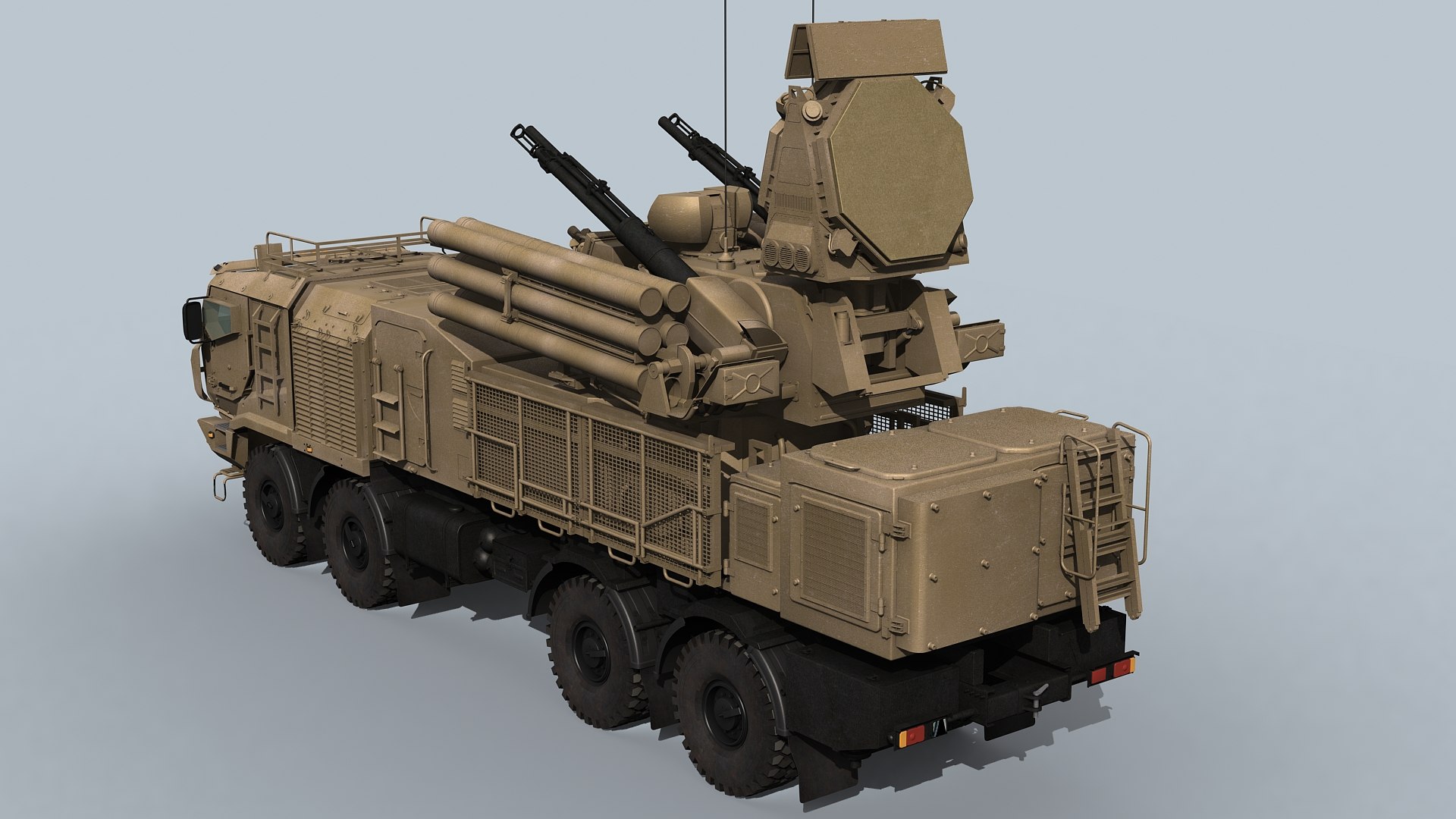 SA-22 Pantsir-S1M 3D Model - TurboSquid 1791428