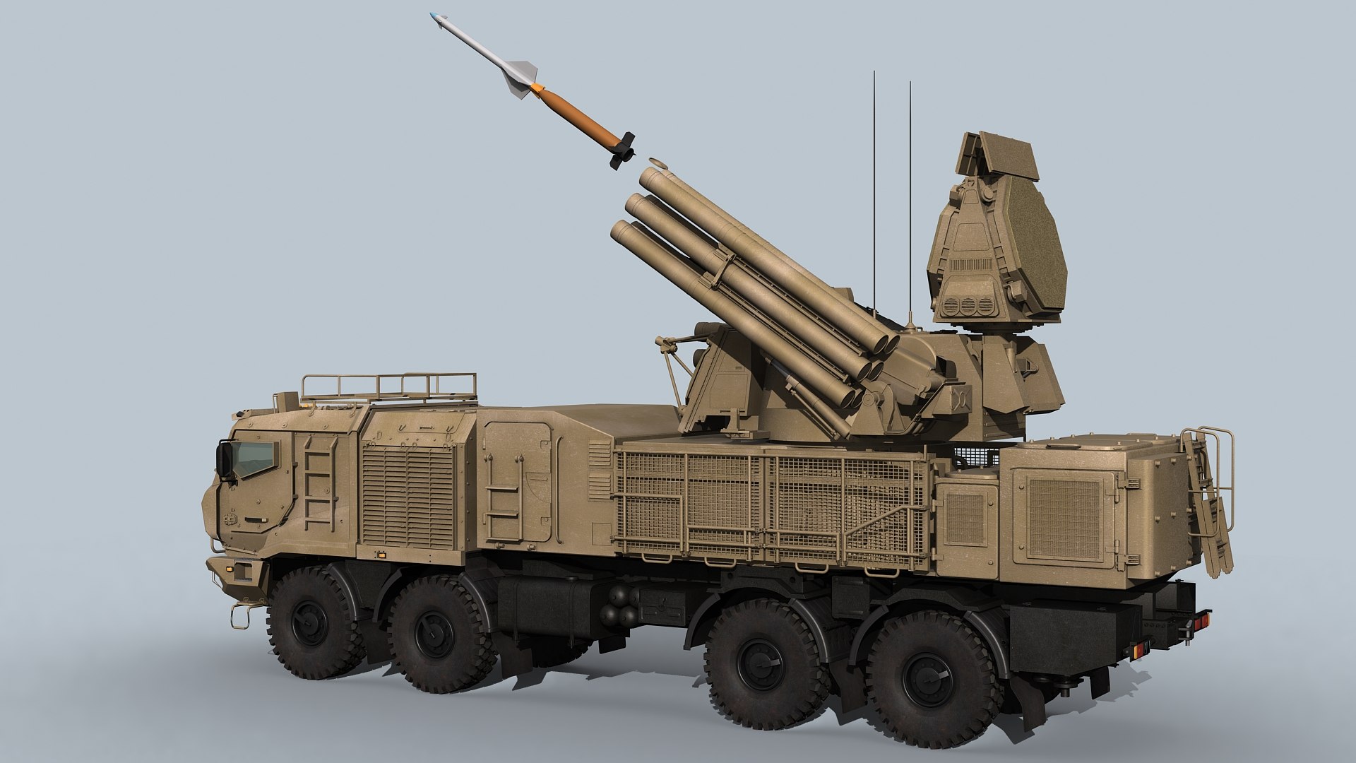 SA-22 Pantsir-S1M 3D Model - TurboSquid 1791428