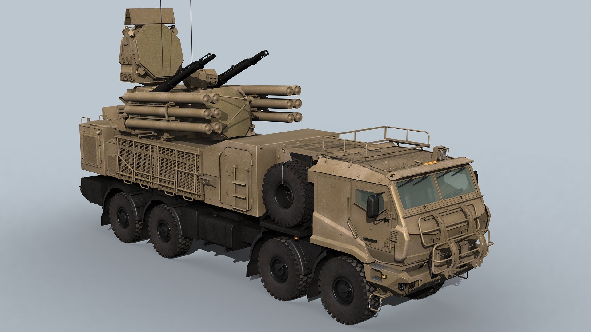 SA-22 Pantsir-S1M 3D Model - TurboSquid 1791428