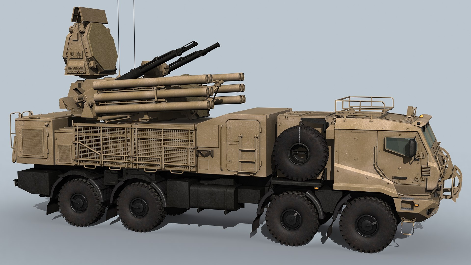 SA-22 Pantsir-S1M 3D Model - TurboSquid 1791428