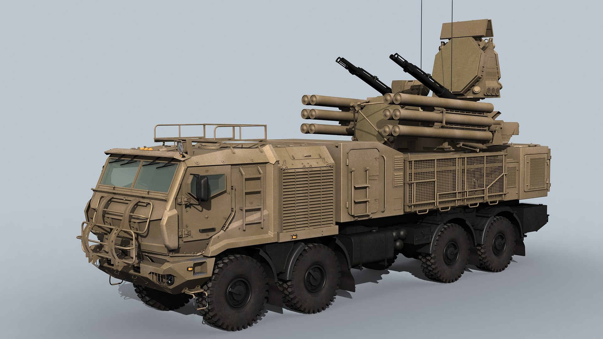 SA-22 Pantsir-S1M 3D Model - TurboSquid 1791428