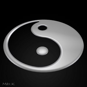 3d ying yang