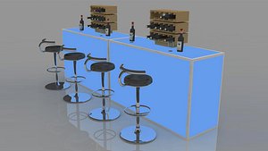 Bar Table 3D model