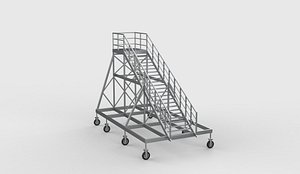 Mobile Stairs 3D model