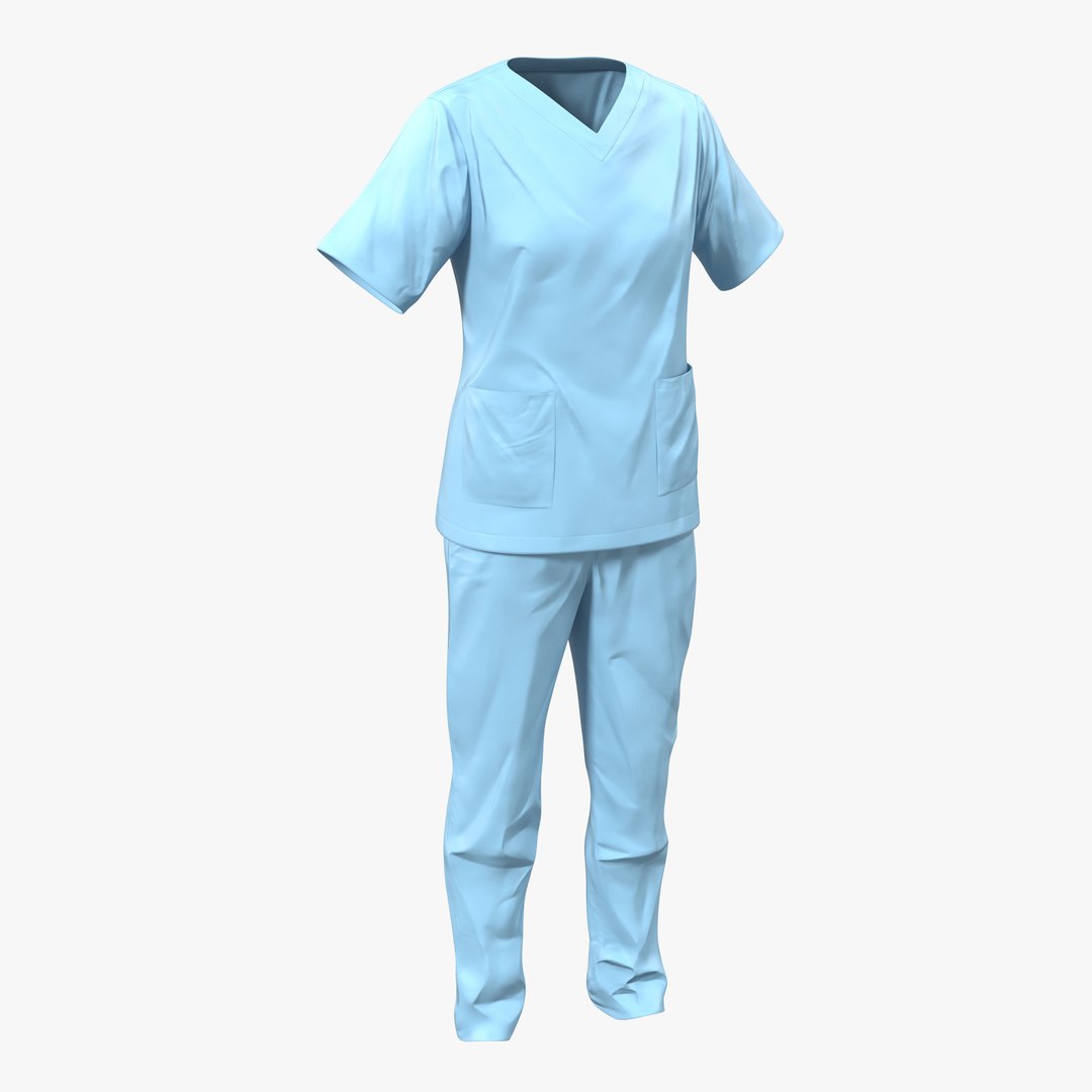 Female Surgeon Dress 12 3D Model 3D model preview