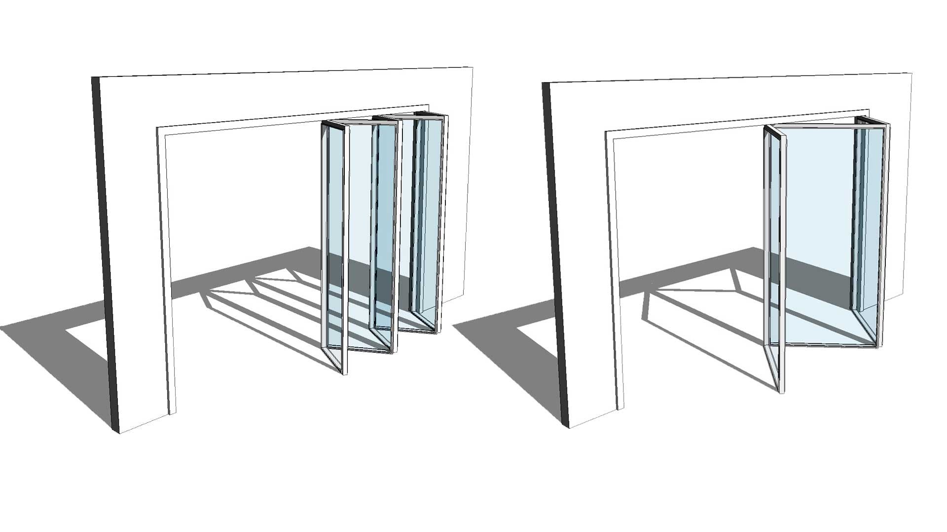 3D Fully Parametric Bi-Fold Doors - TurboSquid 2057177