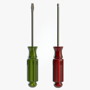 3d model screwdriver screw