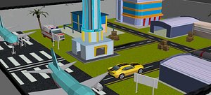 3D airport environment