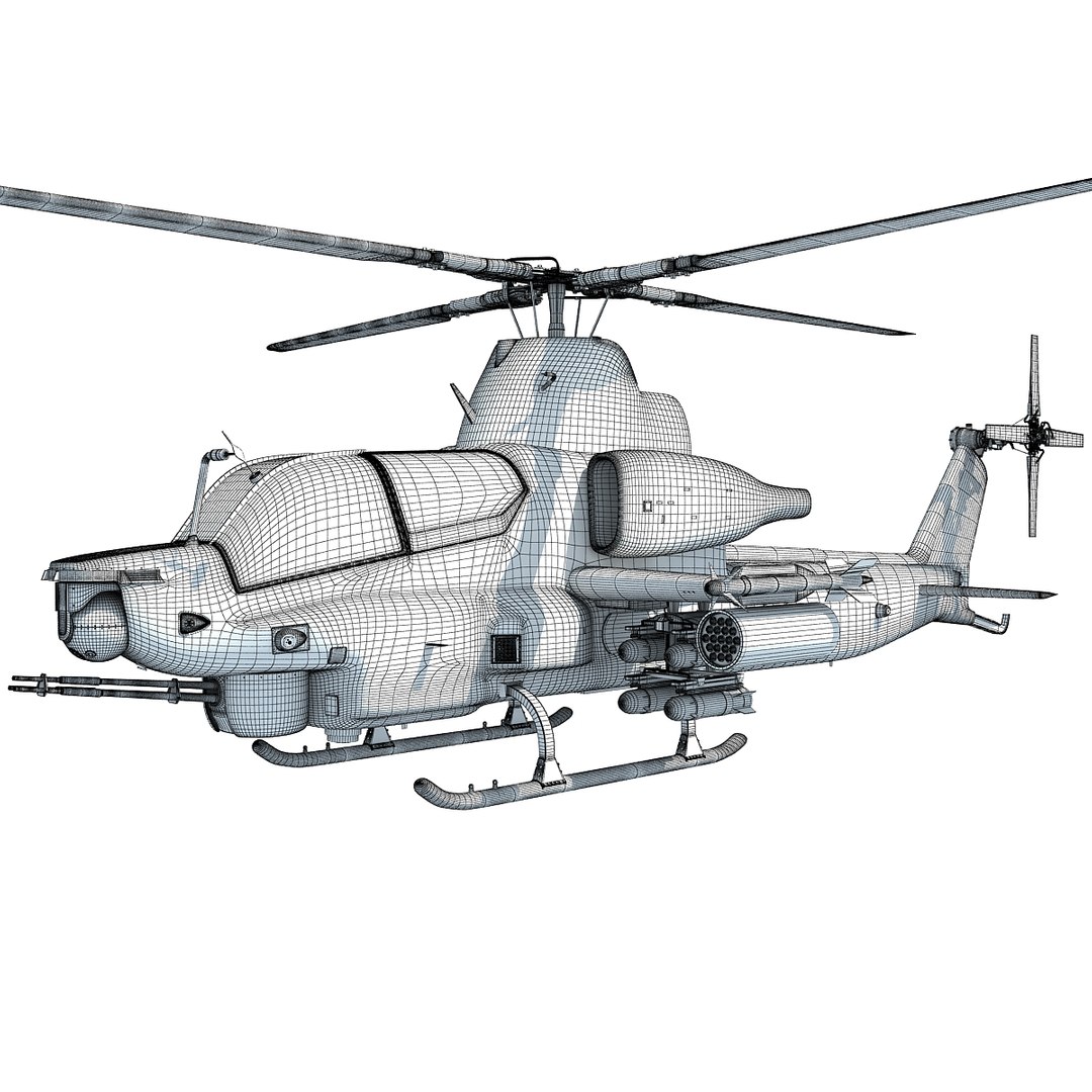 Bell Ah-1z Viper Attack Helicopter 3ds