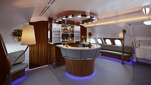Emirates a380 800 First Class Bar