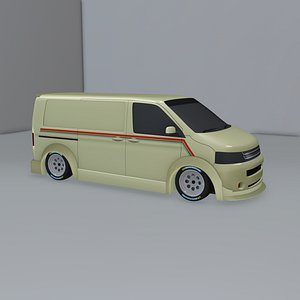 Blind Van Racing Car 3D Model