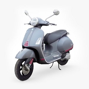 3D 2022 Vespa GTS 300 HPE