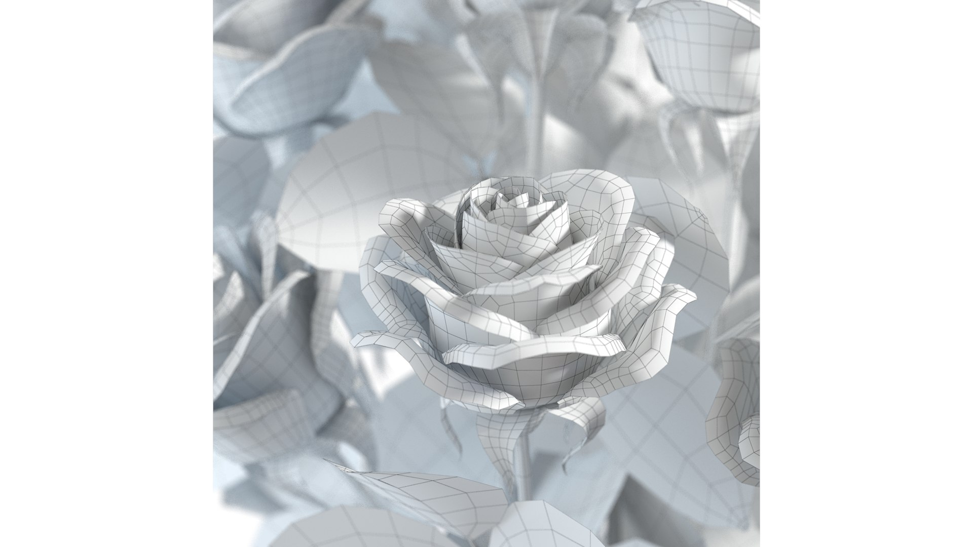 3D Flower Set 03 Red Roses Bouquet - TurboSquid 1804051