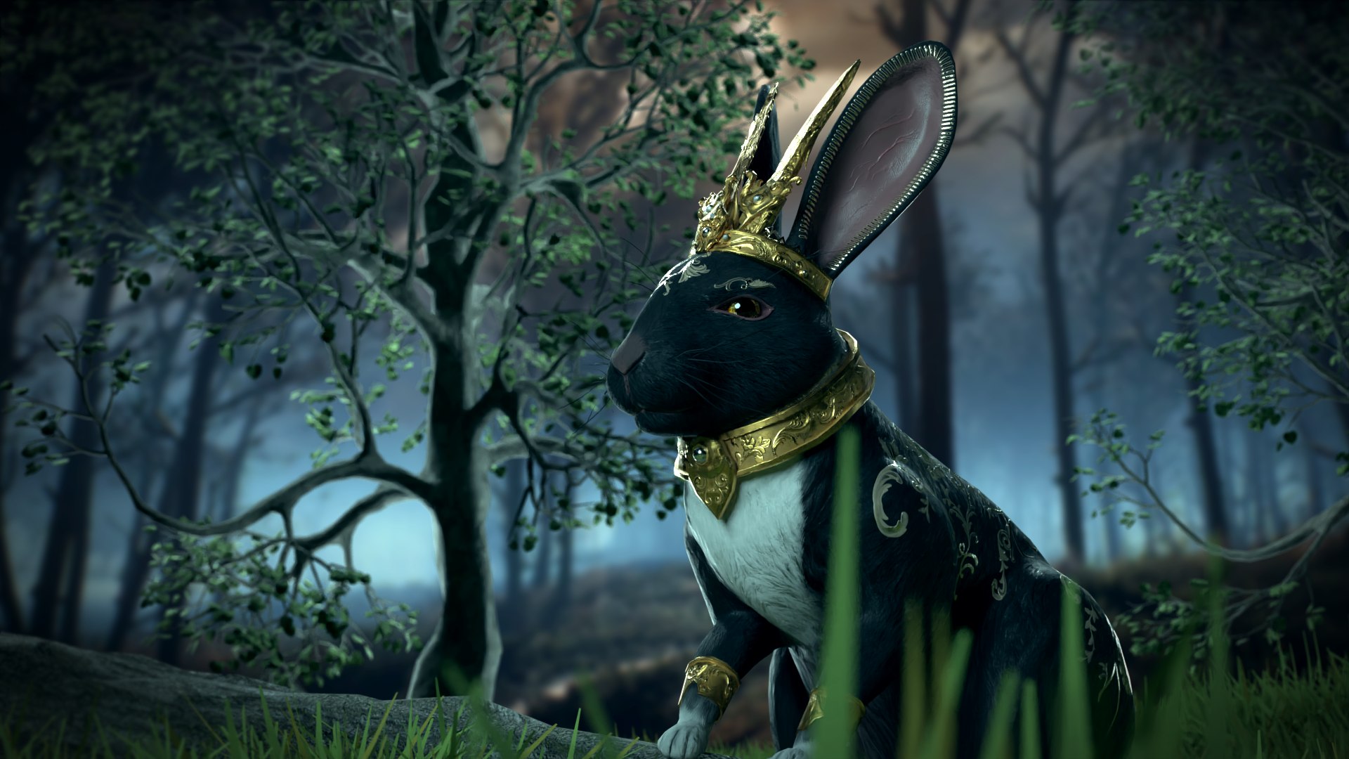 Fantasy Golden Rabbit 3D - TurboSquid 2131395