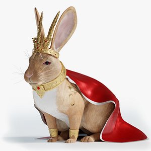 Fantasy Golden Rabbit 3D
