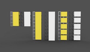 chinese signboards 3D model 3D model