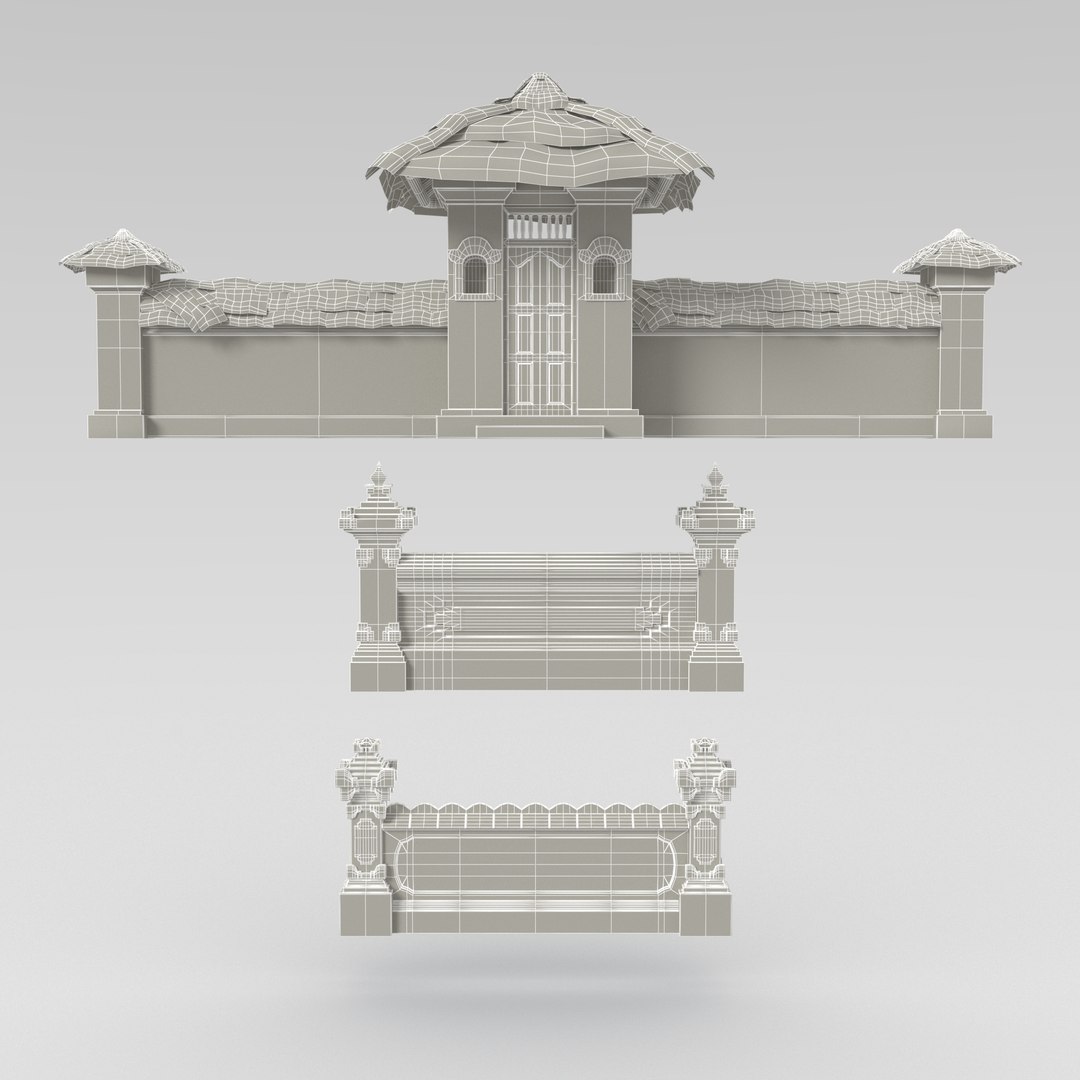 3D Pagar Kuno Bali Antique Balinese Fence Element https://p.turbosquid.com/ts-thumb/Mh/vkmtjH/RH/wireframe/jpg/1748941152/1920x1080/fit_q87/bf29e300583b3506ef0bffedceec338e49840619/wireframe.jpg