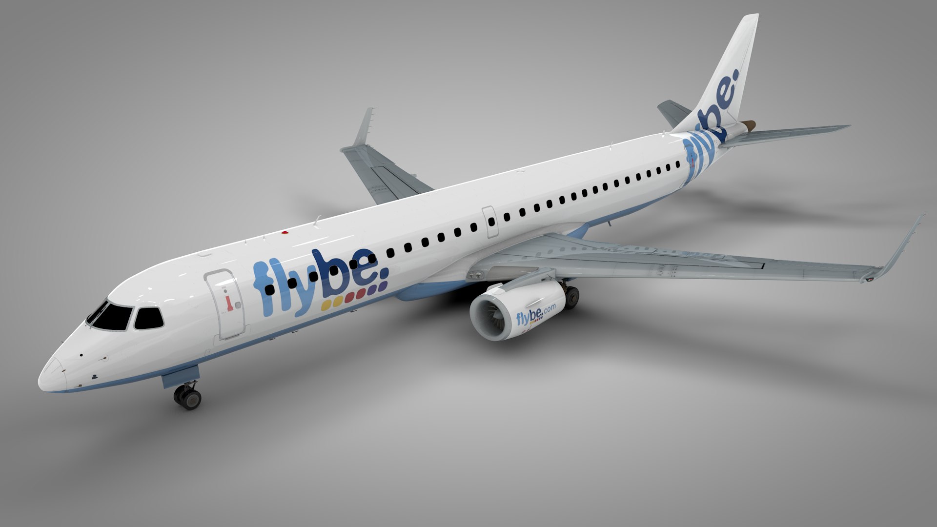 Flybe Embraer195 L683 Model - TurboSquid 1553504