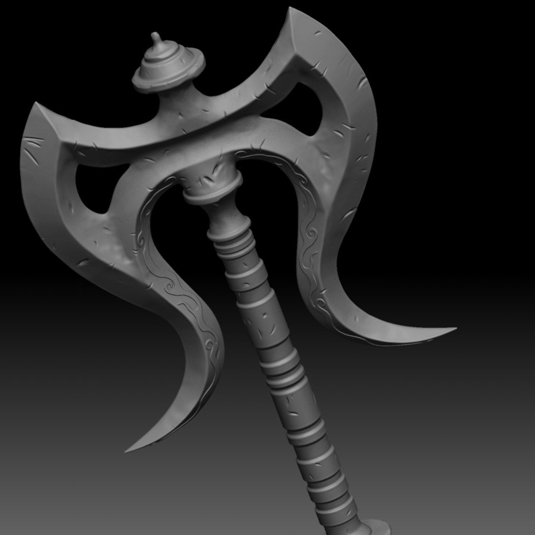 3D warrior ax model - TurboSquid 1193444