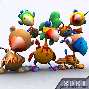 3d model 0 toonpets birdies 1