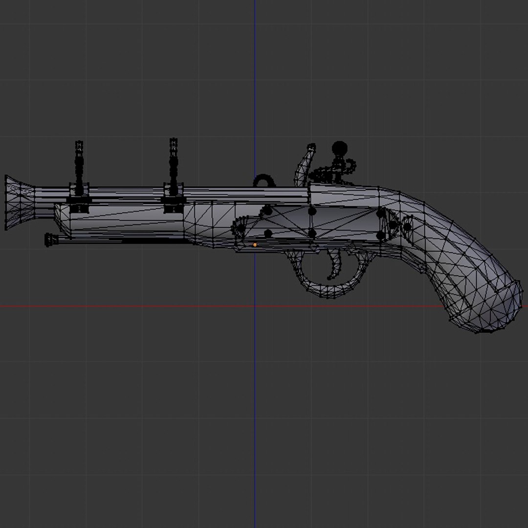 Flintlock Pistol 3D Model - TurboSquid 1351336