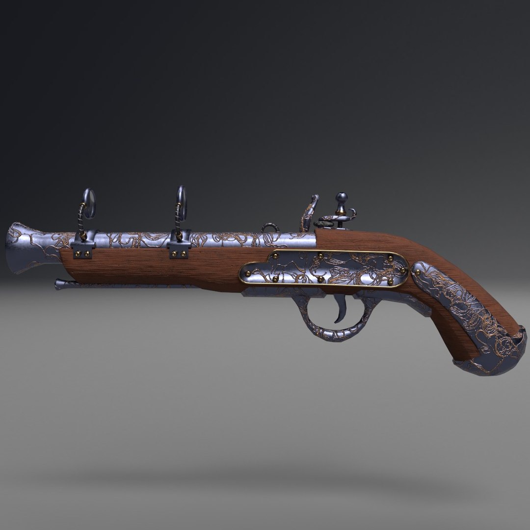 Flintlock Pistol 3D Model - TurboSquid 1351336