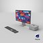 High Quality 3D Apple Desktop Set Studio Display Mac Studio Magic Keyboard Magic Mouse