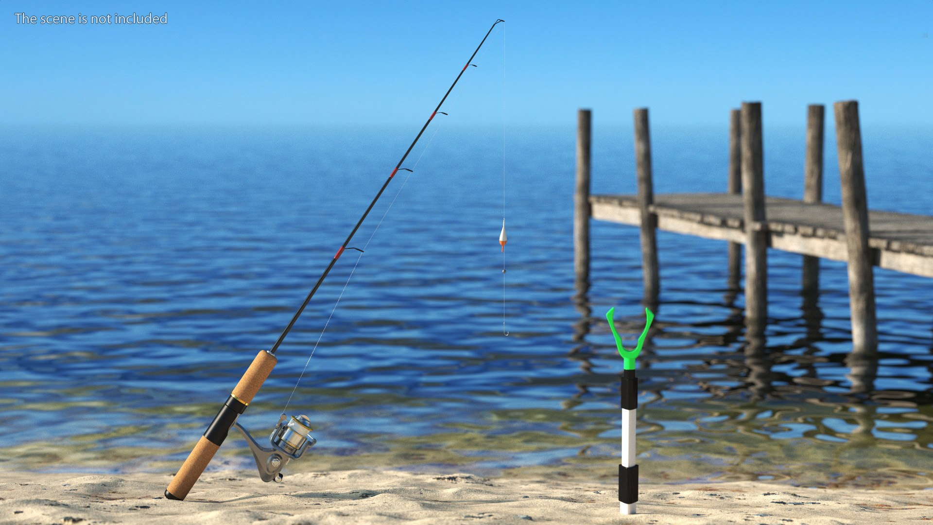 Fishing Rod And Hook Model - TurboSquid 2131578