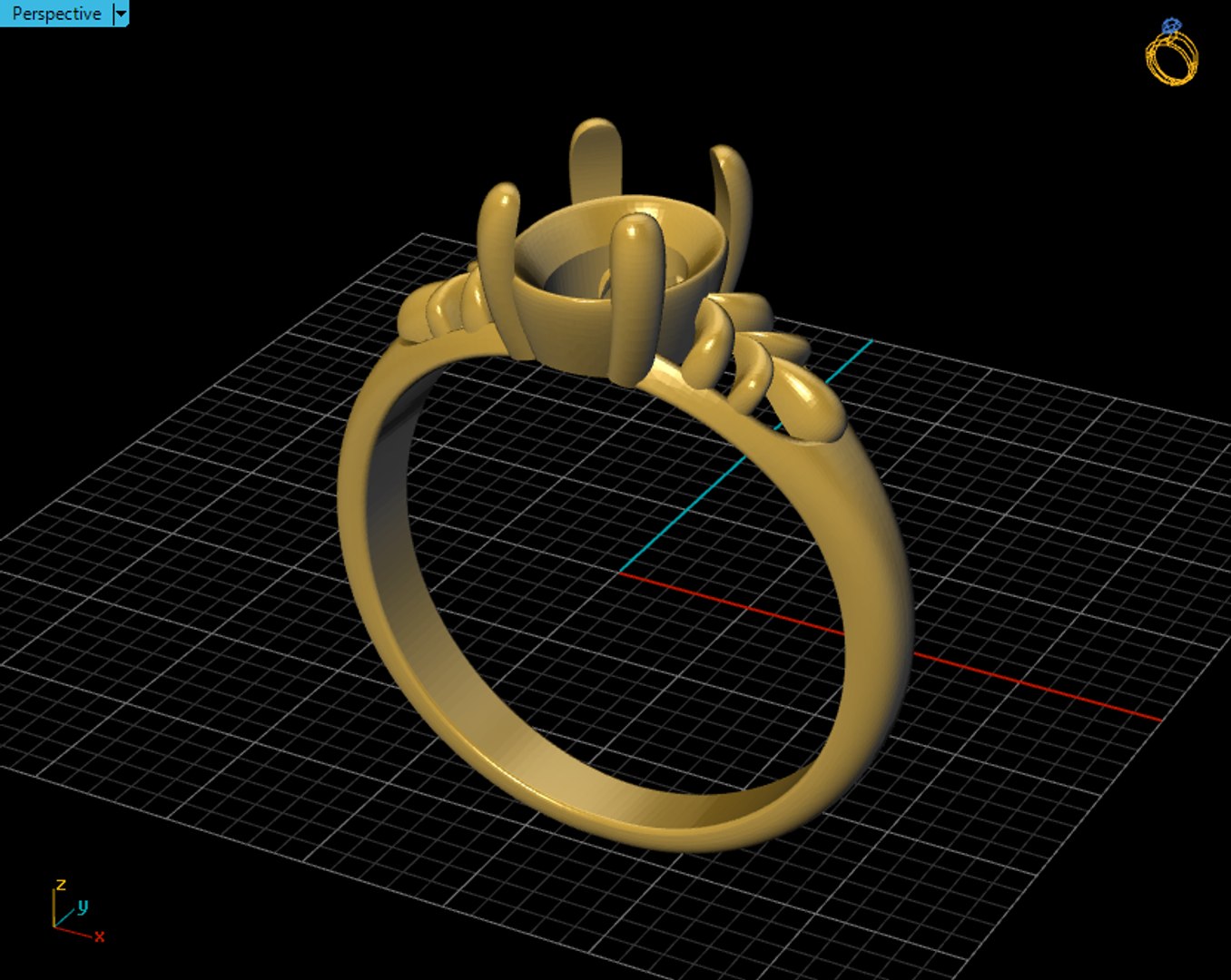 turkish mens ring 3d print model 3D Print Model in Rings 3DExport