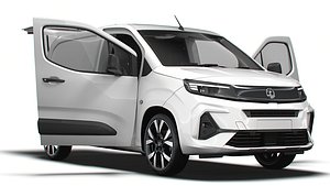 3D Vauxhall Combo e SWB Van Tailgate HQ Interior 2024