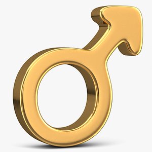 male gender sign 3D