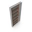 Modern Design White Metal Steel Door with Wooden Details model 3D model