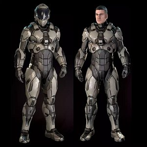 Sci Fi Space Soldier Male