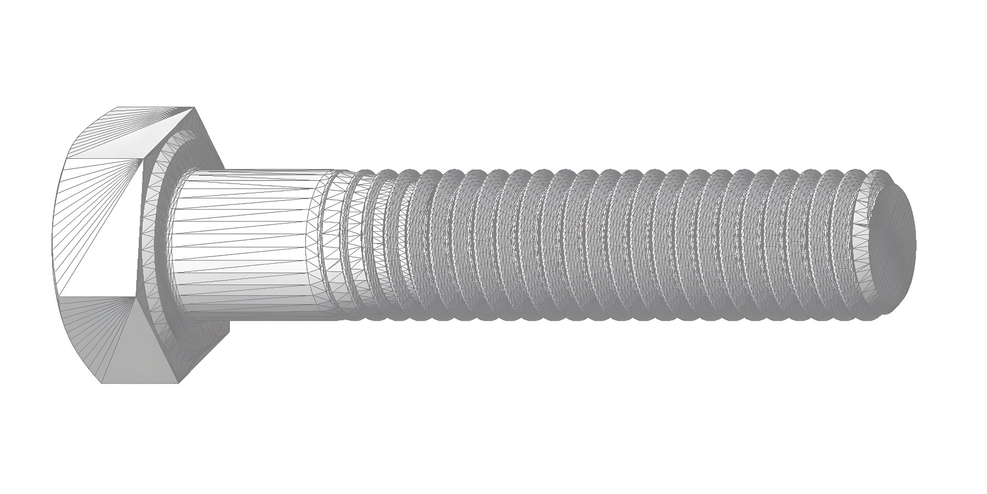 Screw Bolt M5 L25 ISO 4014 Model TurboSquid 2118594