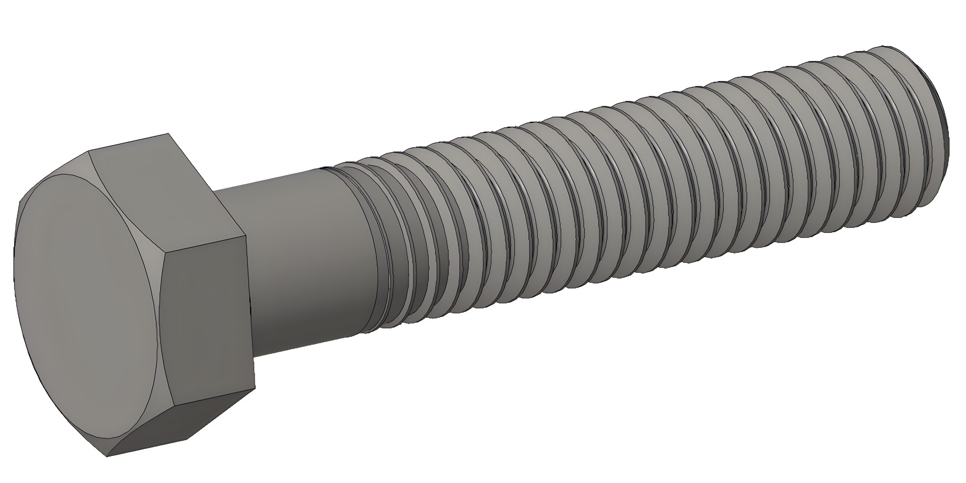 Screw Bolt M5 L25 ISO 4014 Model TurboSquid 2118594