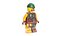 Minifigure LEGO Pirate Rigged for Cinema 4D