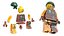 Minifigure LEGO Pirate Rigged for Cinema 4D